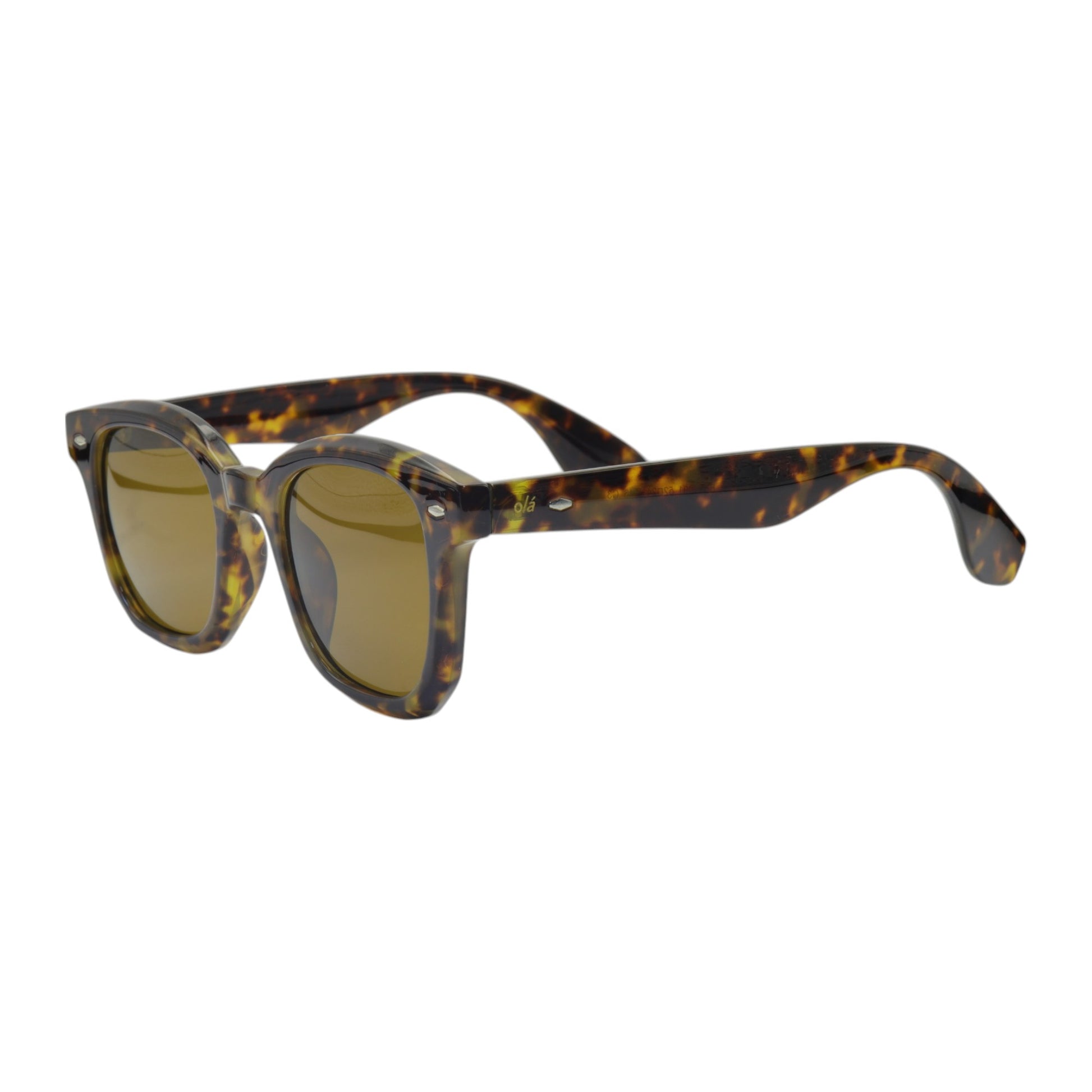 Óculos de sol tr-90-nylon quadrado tartaruga
