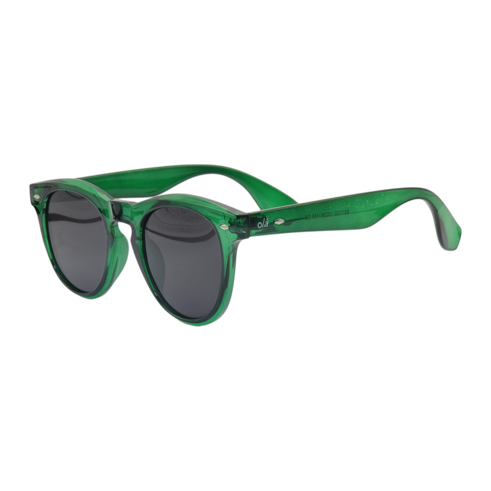 Óculos de sol tr-90-nylon redondo verde