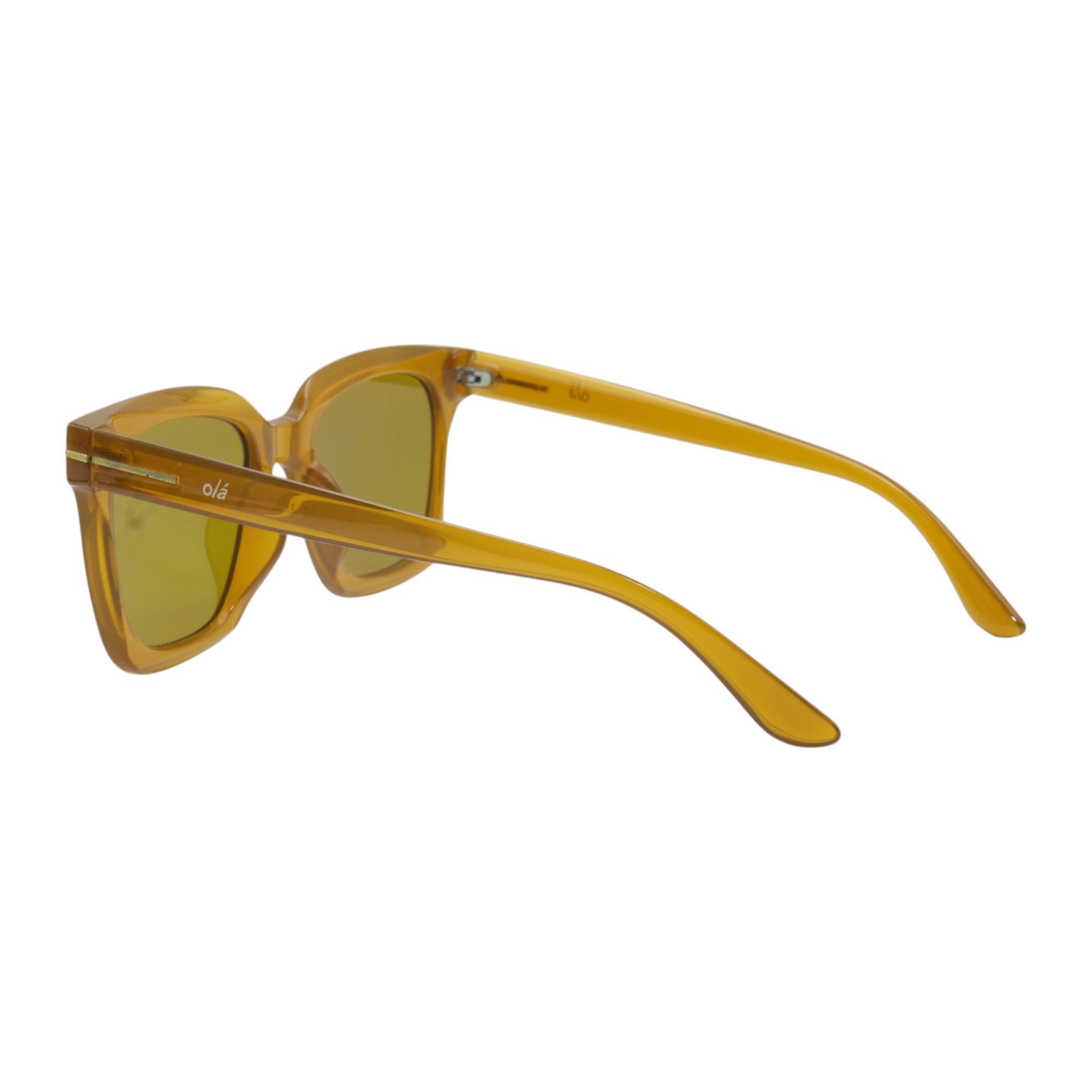 Óculos de sol tr-90-nylon quadrado marrom
