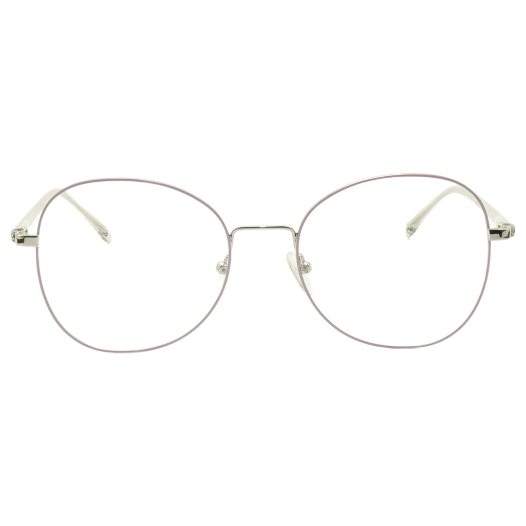 Armação para óculos de grau metal redondo prateado/ dourado