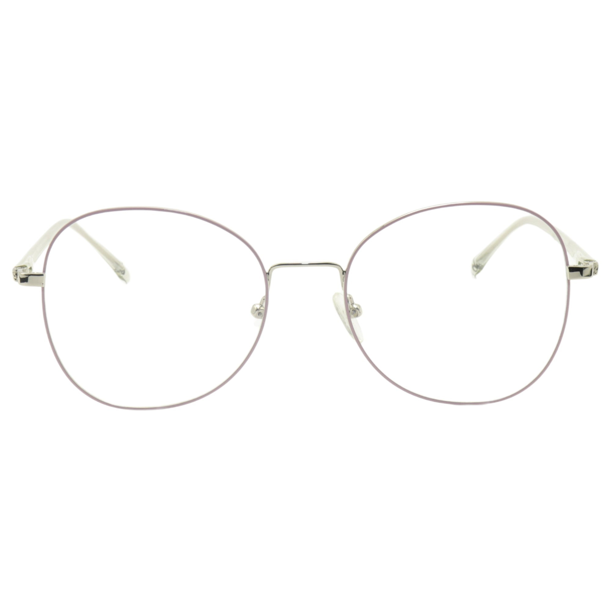 Armação para óculos de grau metal redondo prateado/ dourado