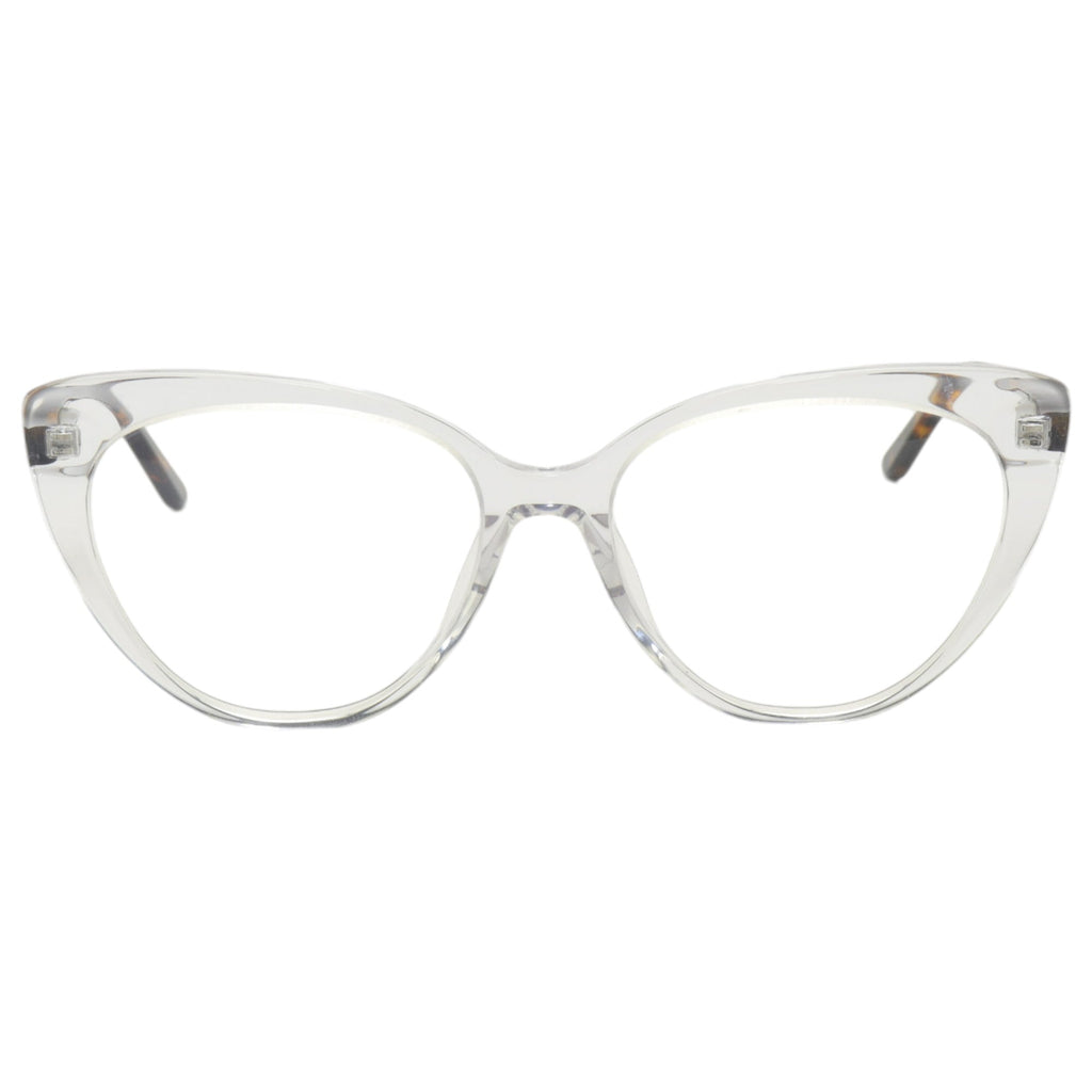 Armação para óculos de grau acetato gatinho transparente