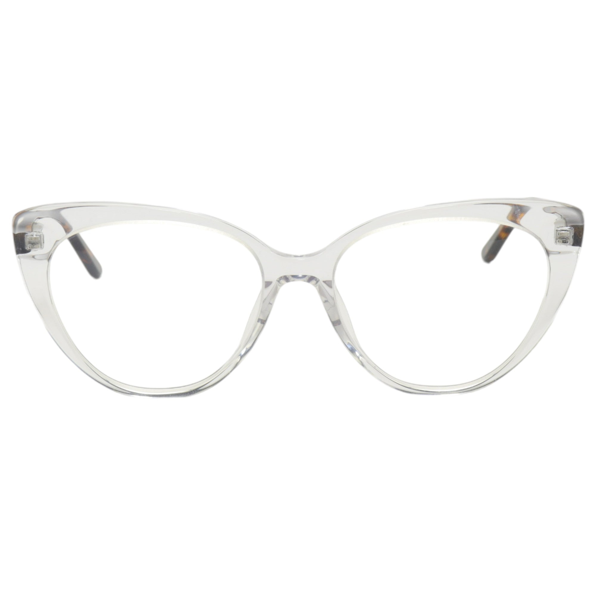 Armação para óculos de grau acetato gatinho transparente