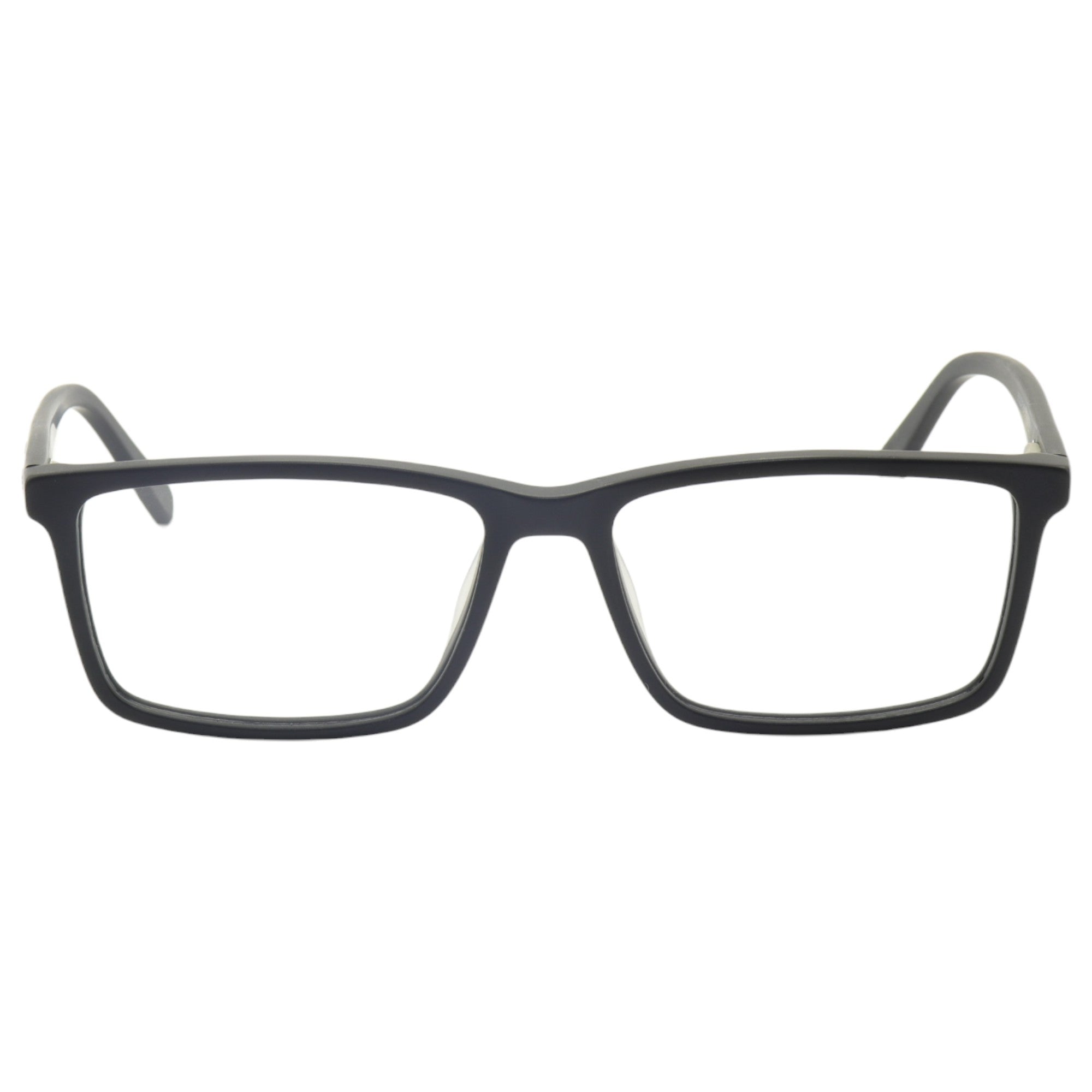 Armação para óculos de grau acetato retangular preto