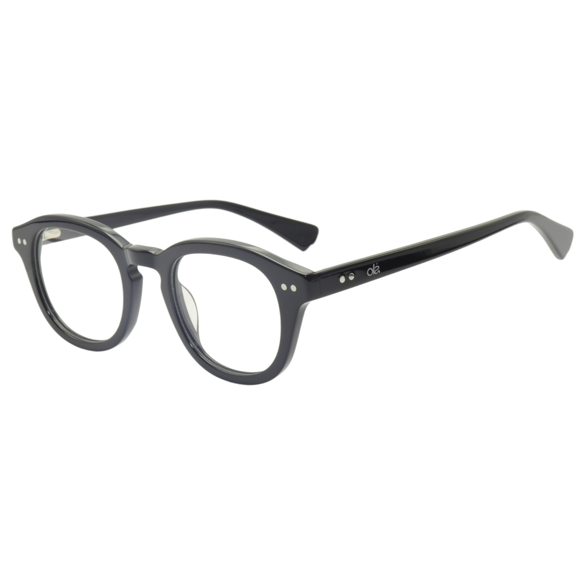 Armação para óculos de grau tr-90-nylon redondo preto