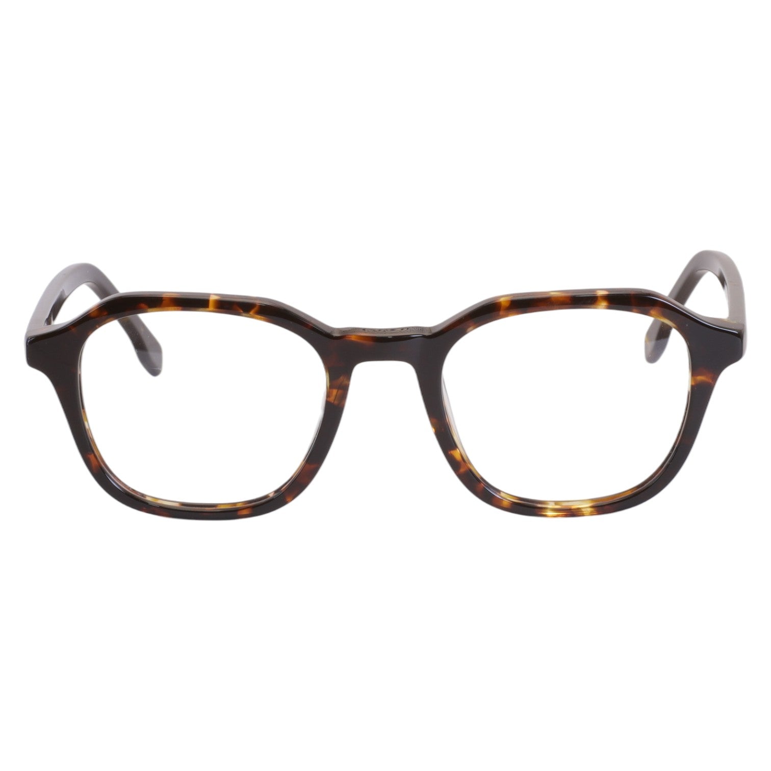 Armação para Óculos de Grau Hexagonal Acetato Tartaruga Unissex