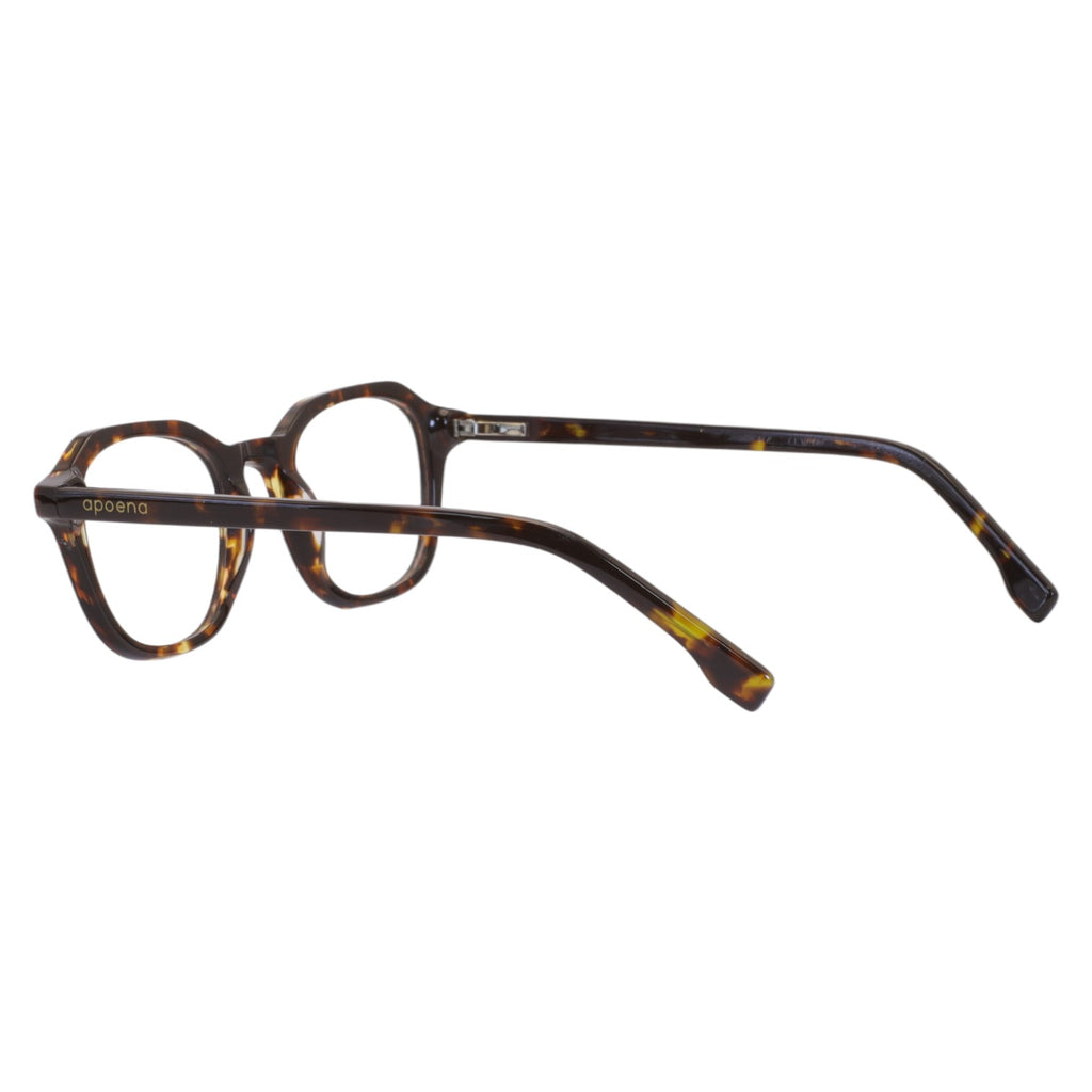 Armação para Óculos de Grau Hexagonal Acetato Tartaruga Unissex