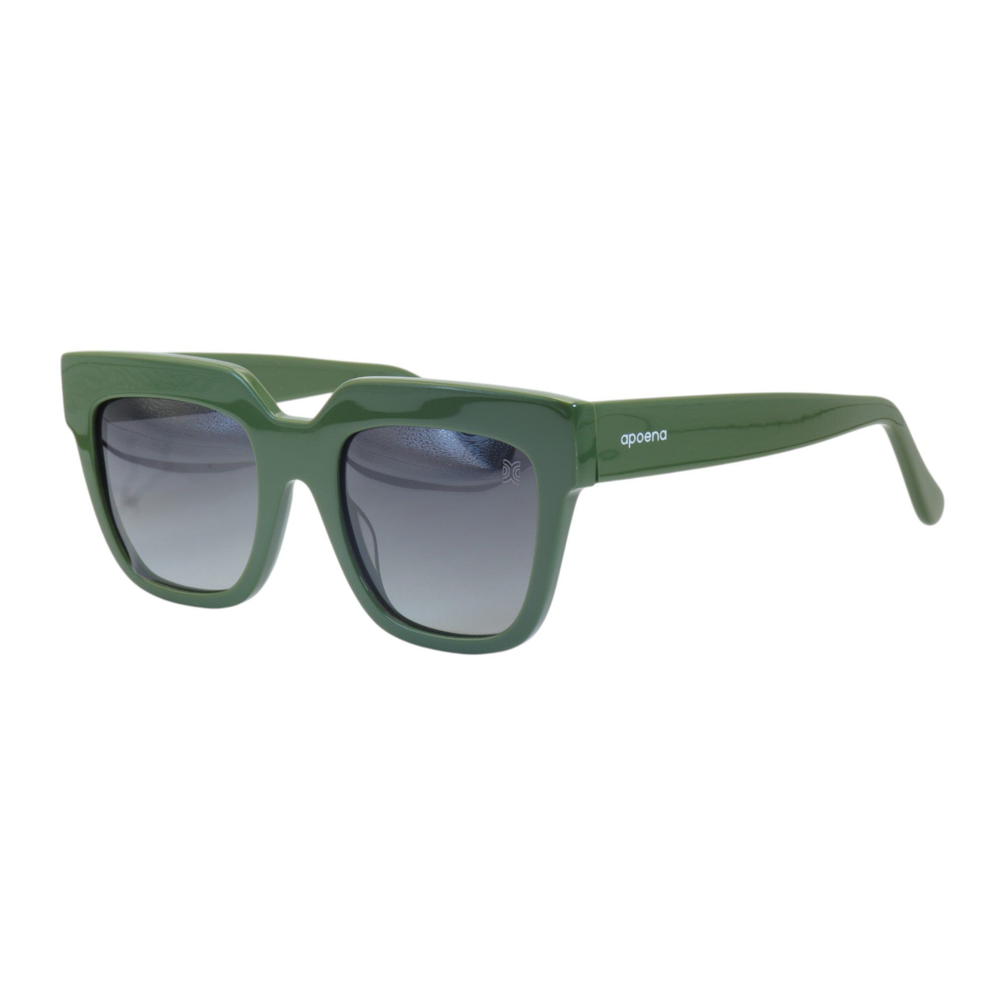 Óculos de sol acetato quadrado verde