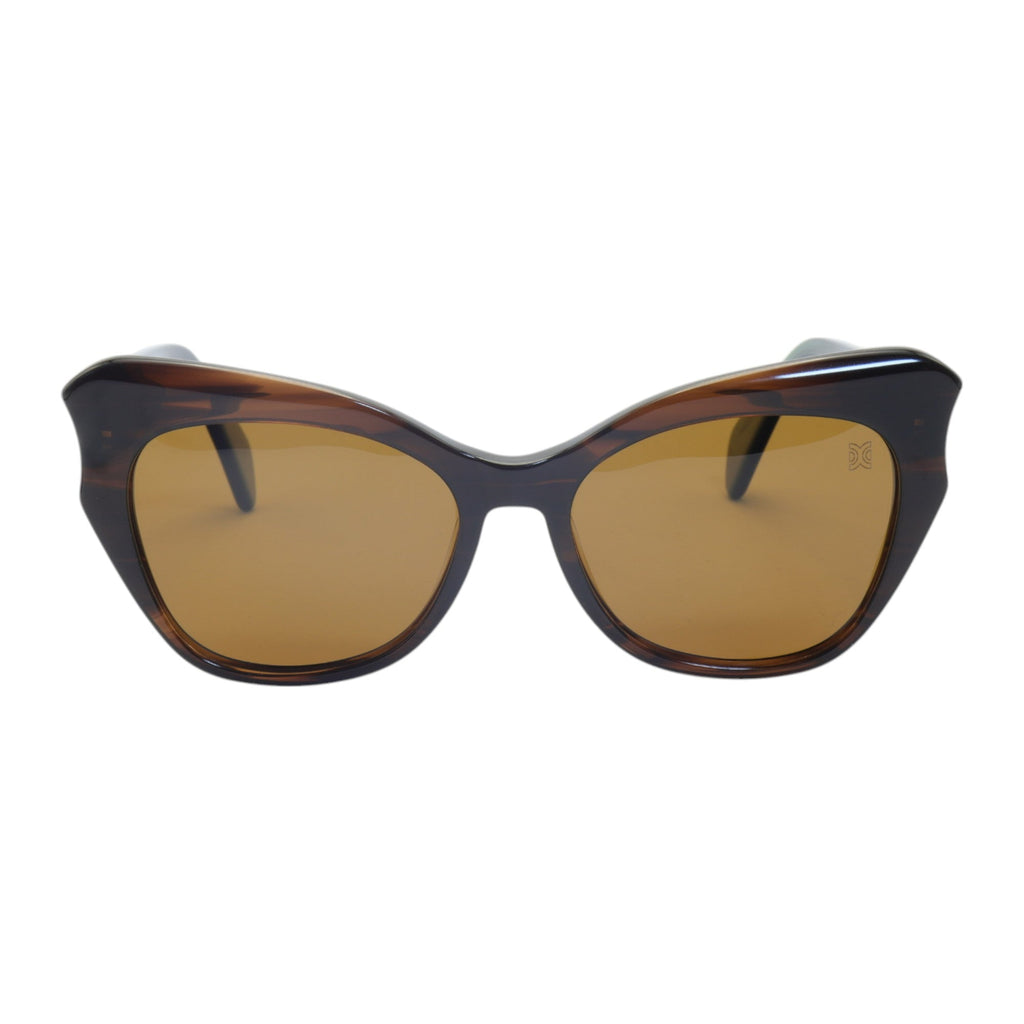 Óculos de sol acetato gatinho marrom