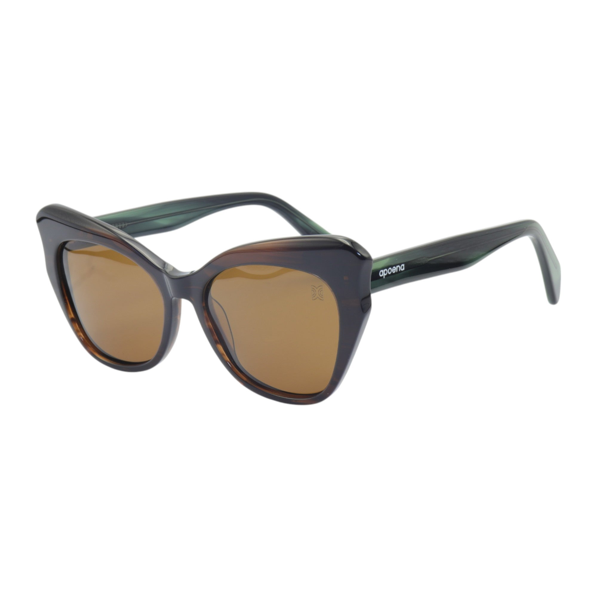Óculos de sol acetato gatinho marrom