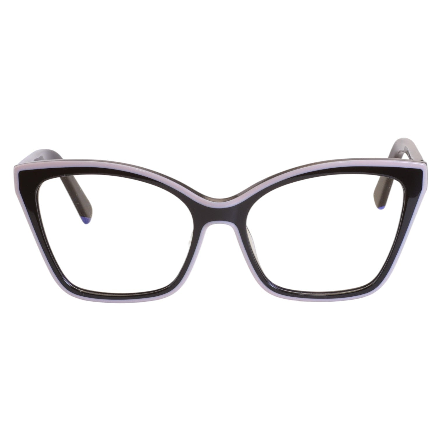 Armação para Óculos de Grau Gatinho Acetato Preto Feminino