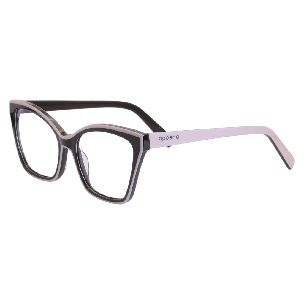 Armação para Óculos de Grau Gatinho Acetato Preto Feminino