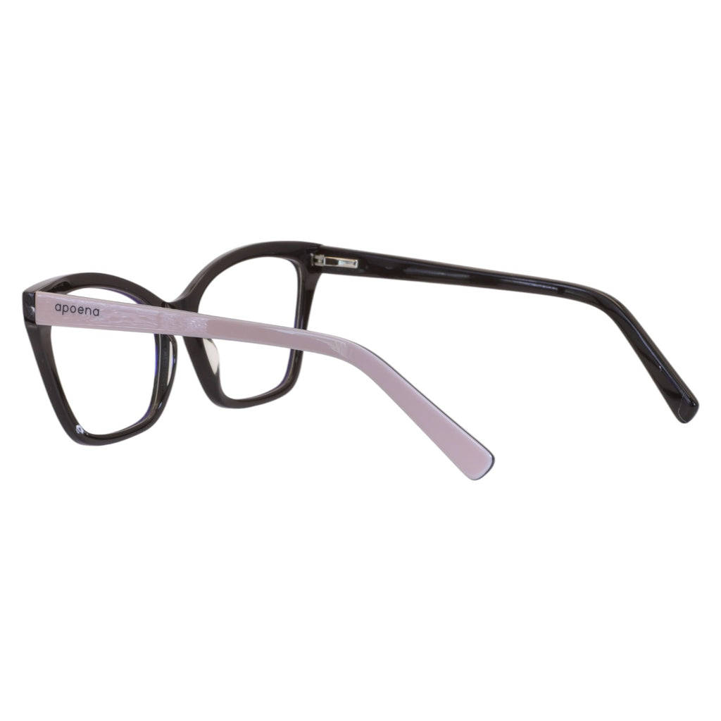 Armação para Óculos de Grau Gatinho Acetato Preto Feminino