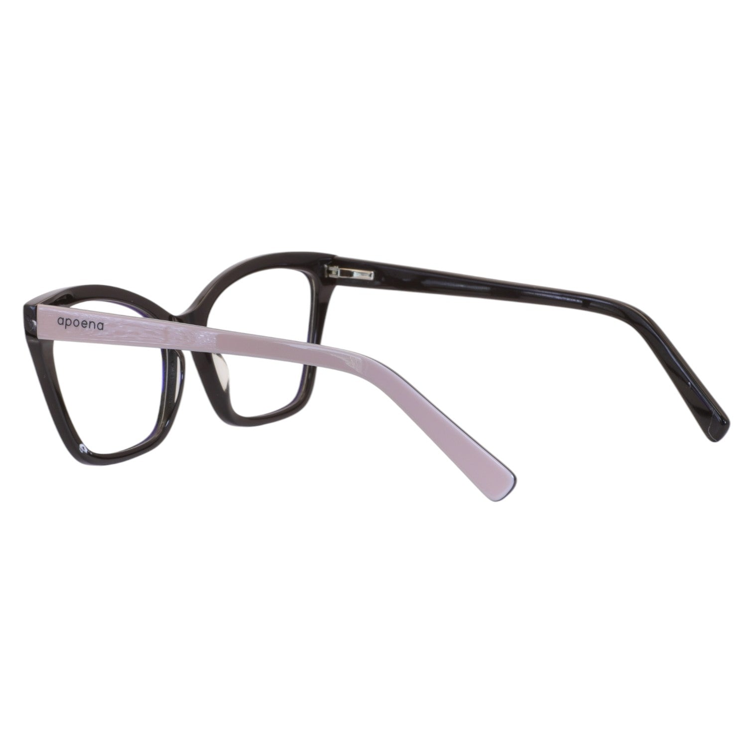 Armação para Óculos de Grau Gatinho Acetato Preto Feminino