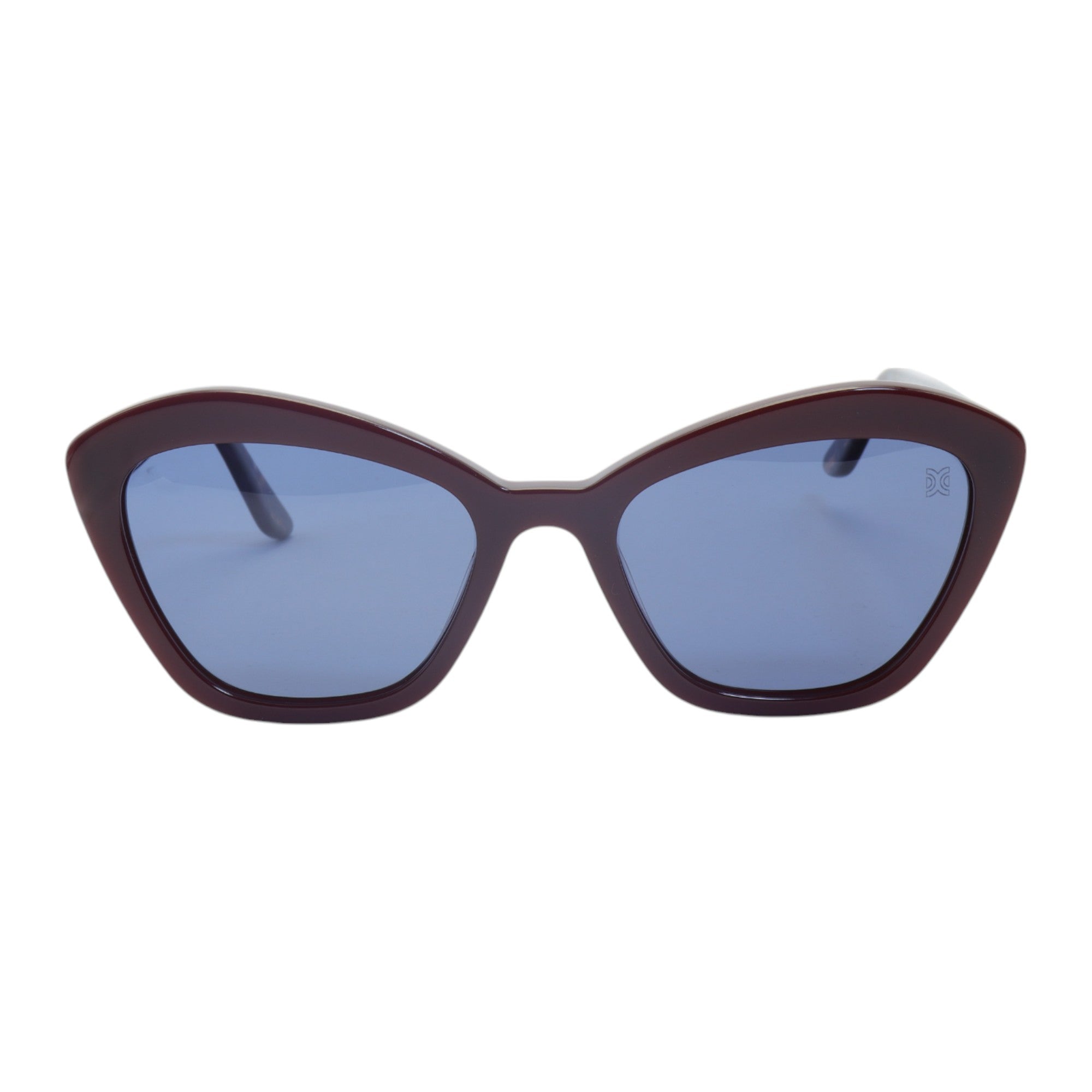 Óculos de sol acetato gatinho preto/ vinho