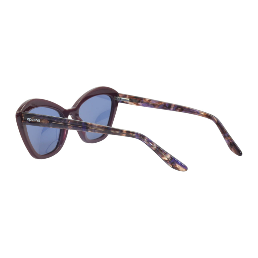 Óculos de sol acetato gatinho preto/ vinho