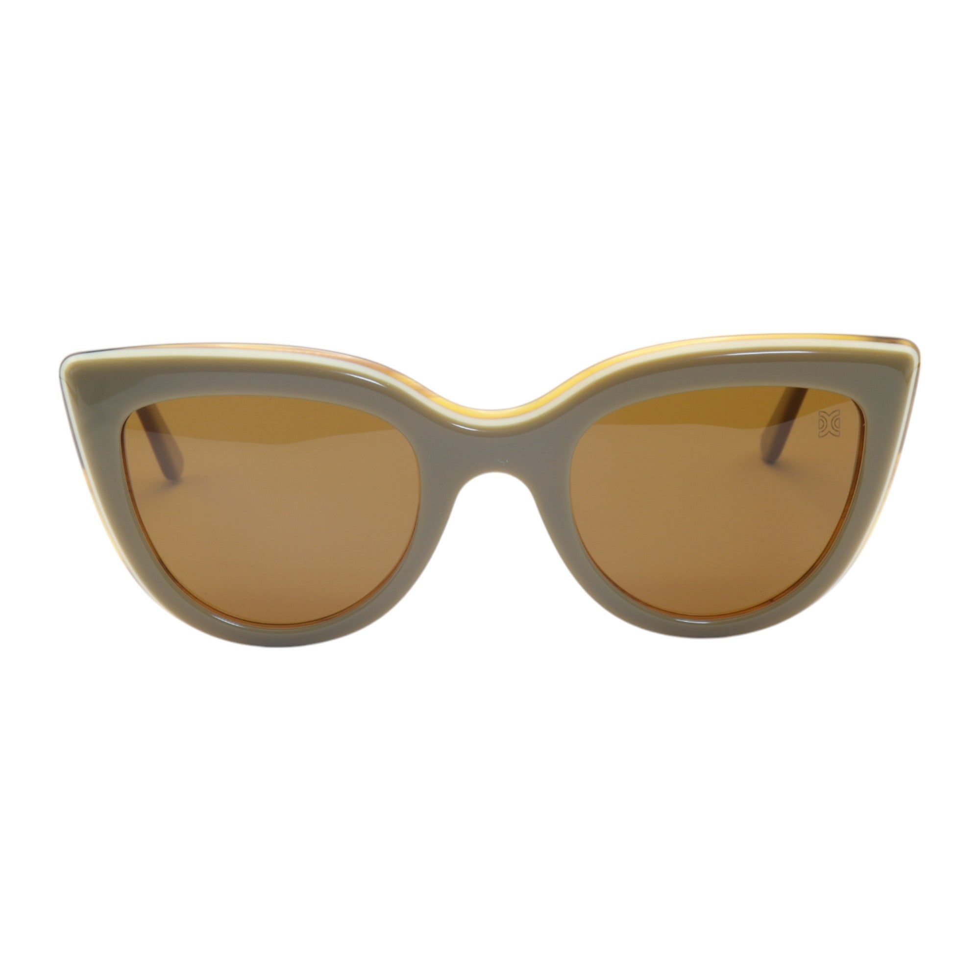 Óculos de sol acetato gatinho marrom