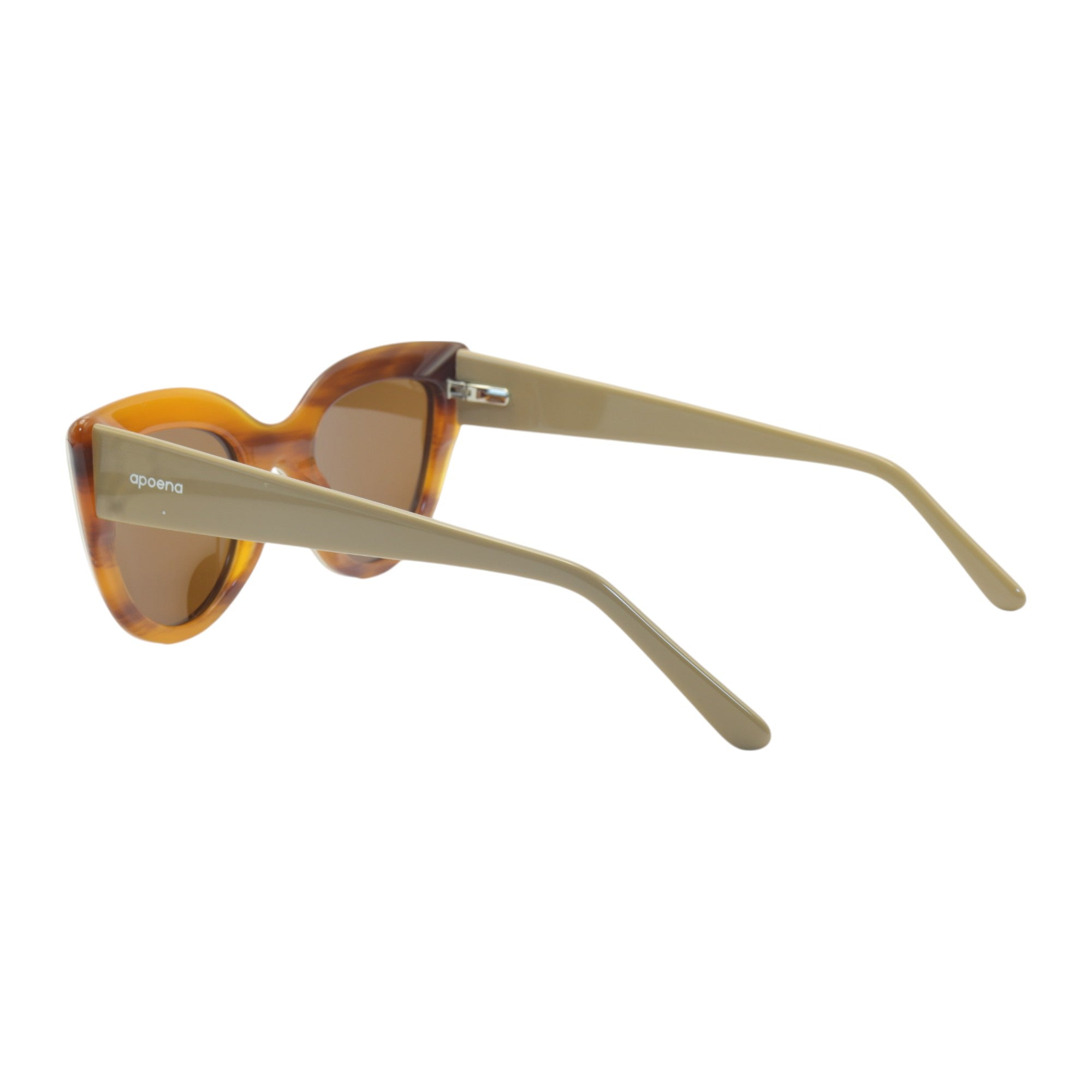Óculos de sol acetato gatinho marrom