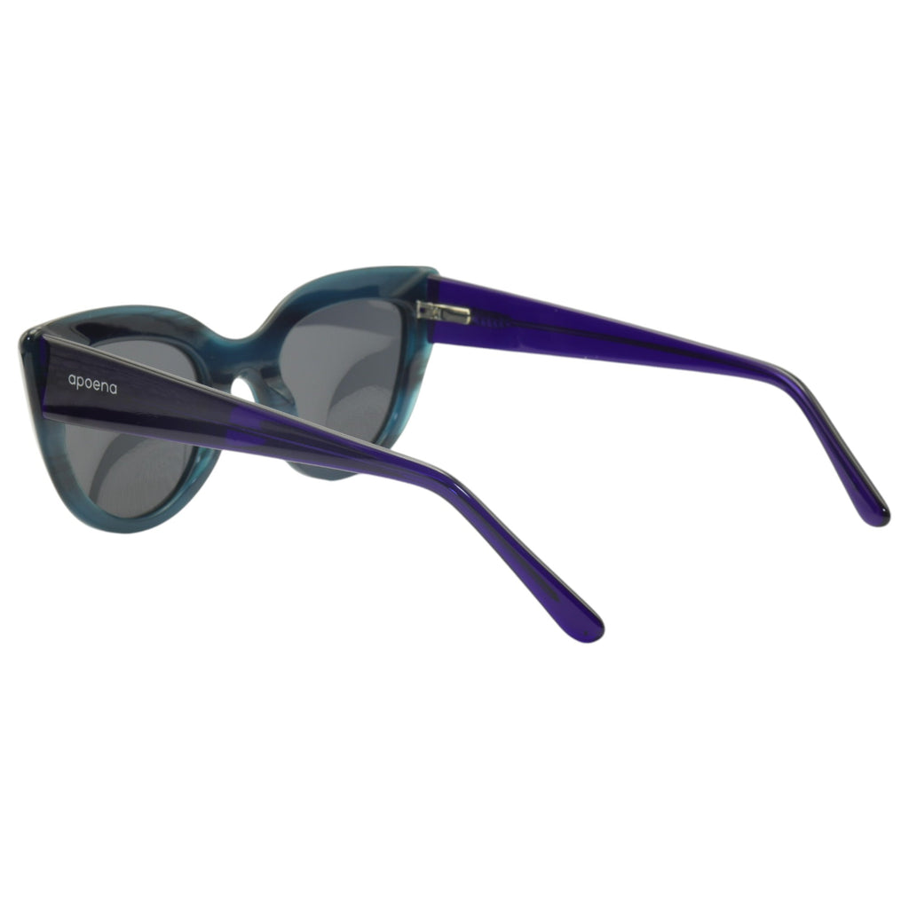 Óculos de sol acetato gatinho azul