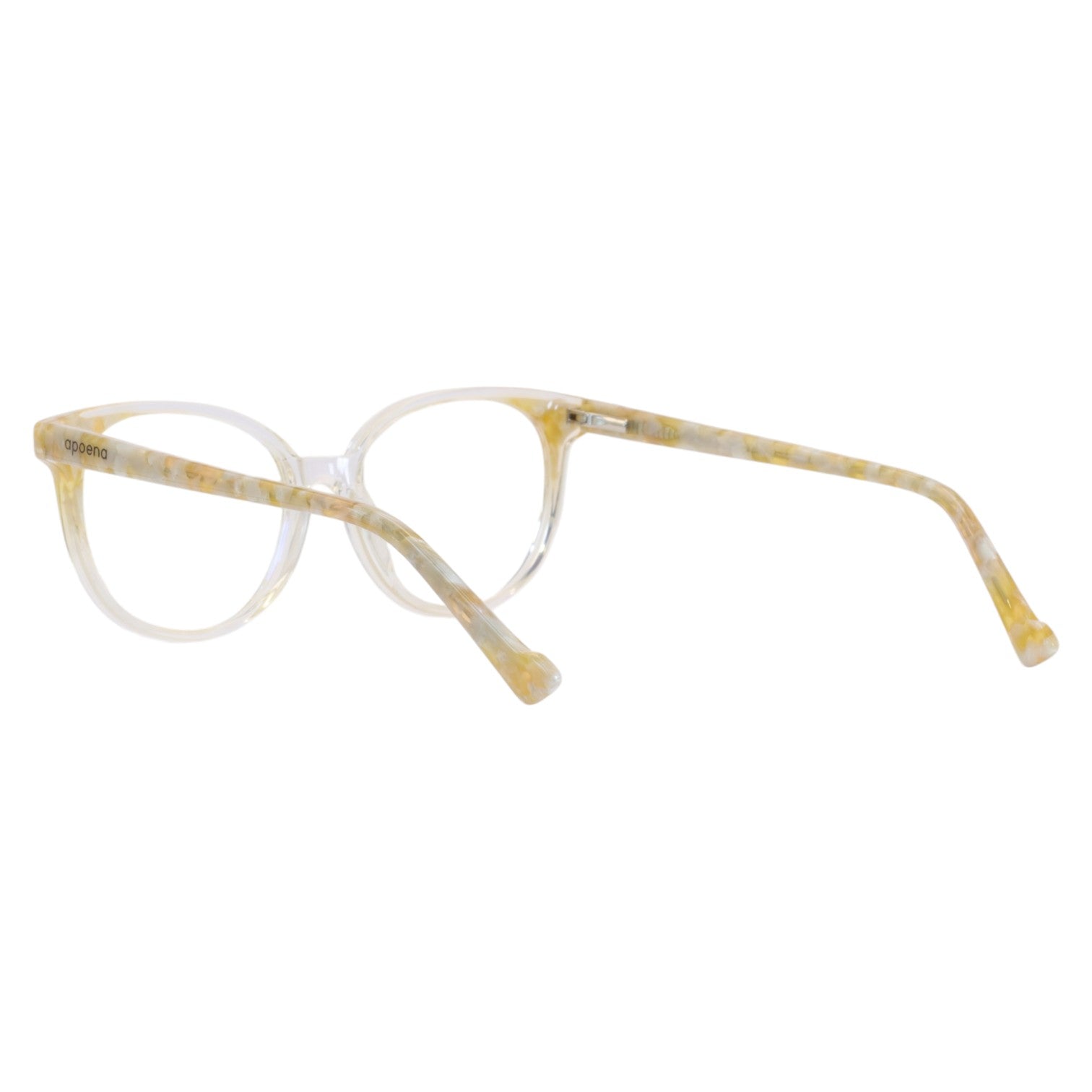 Armação para Óculos de Grau Redondo Acetato Pérola Feminino