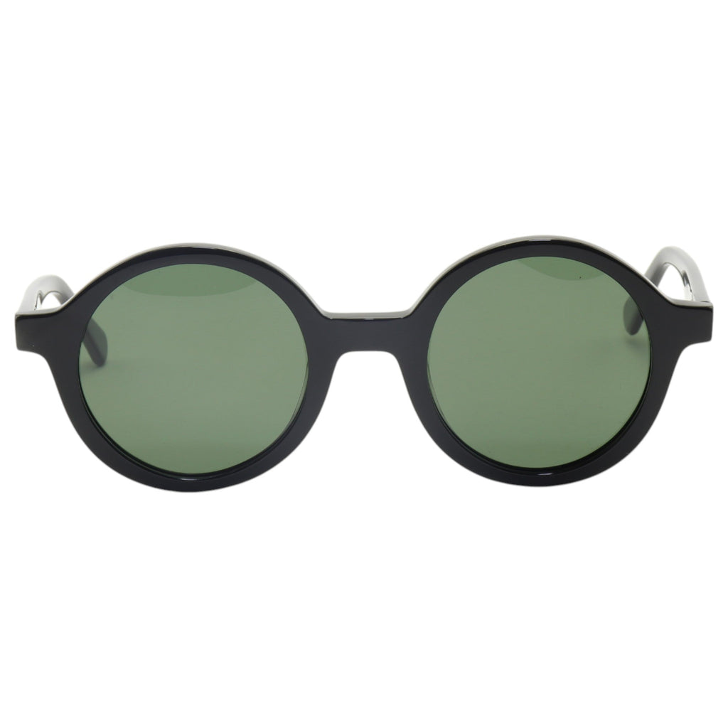 Óculos de sol acetato redondo preto/ rosa