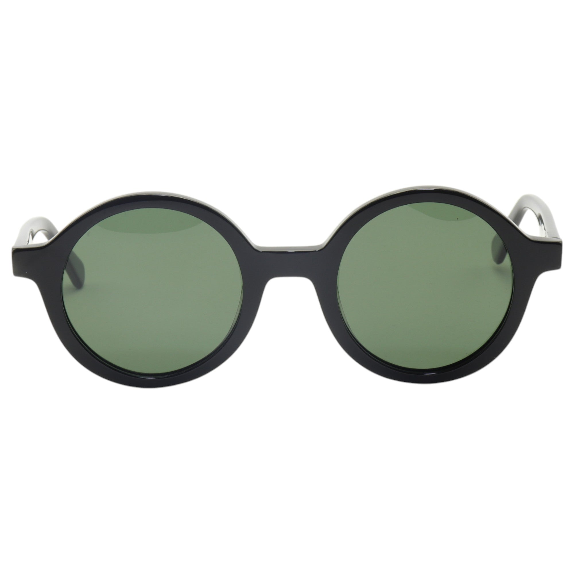 Óculos de sol acetato redondo preto/ rosa