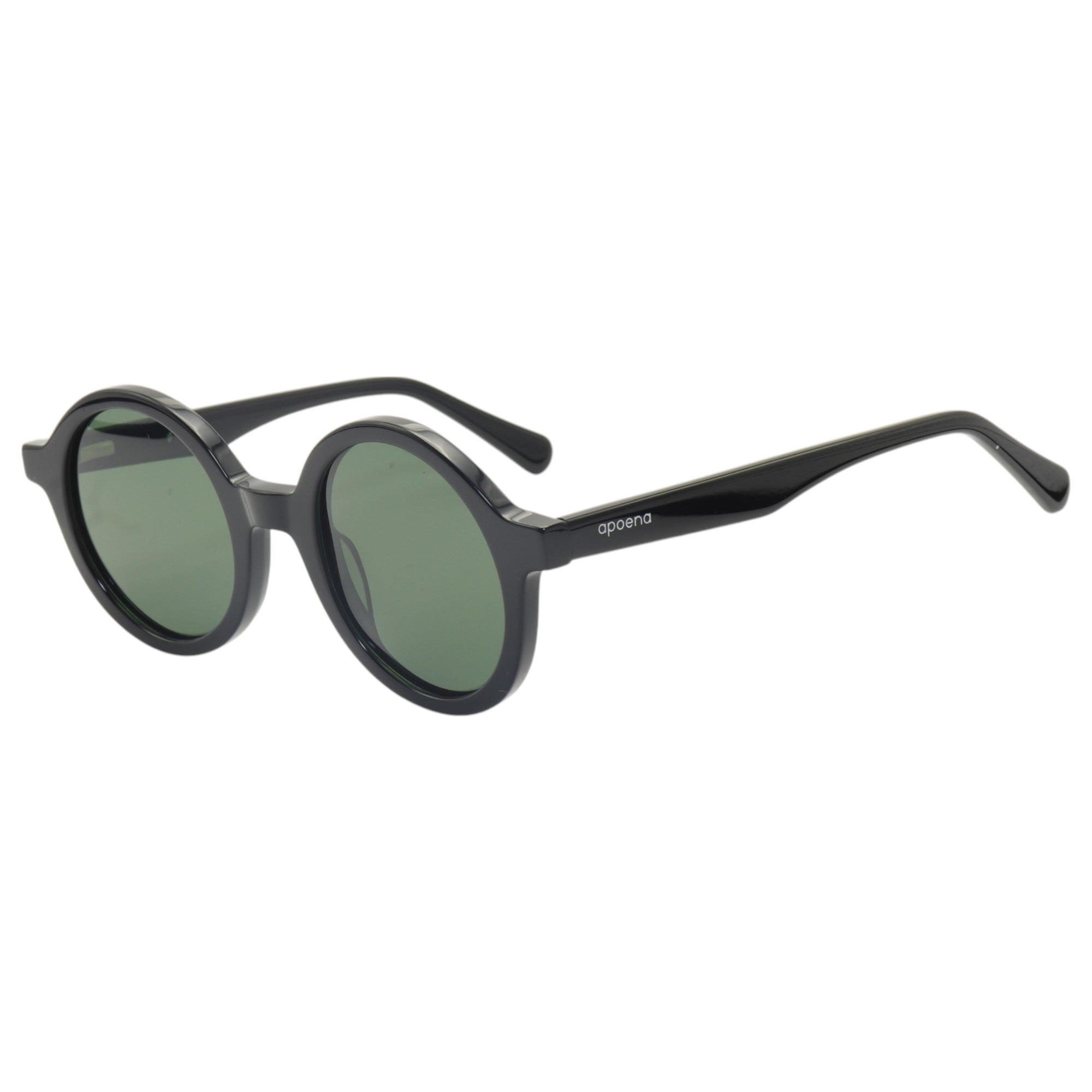 Óculos de sol acetato redondo preto/ rosa