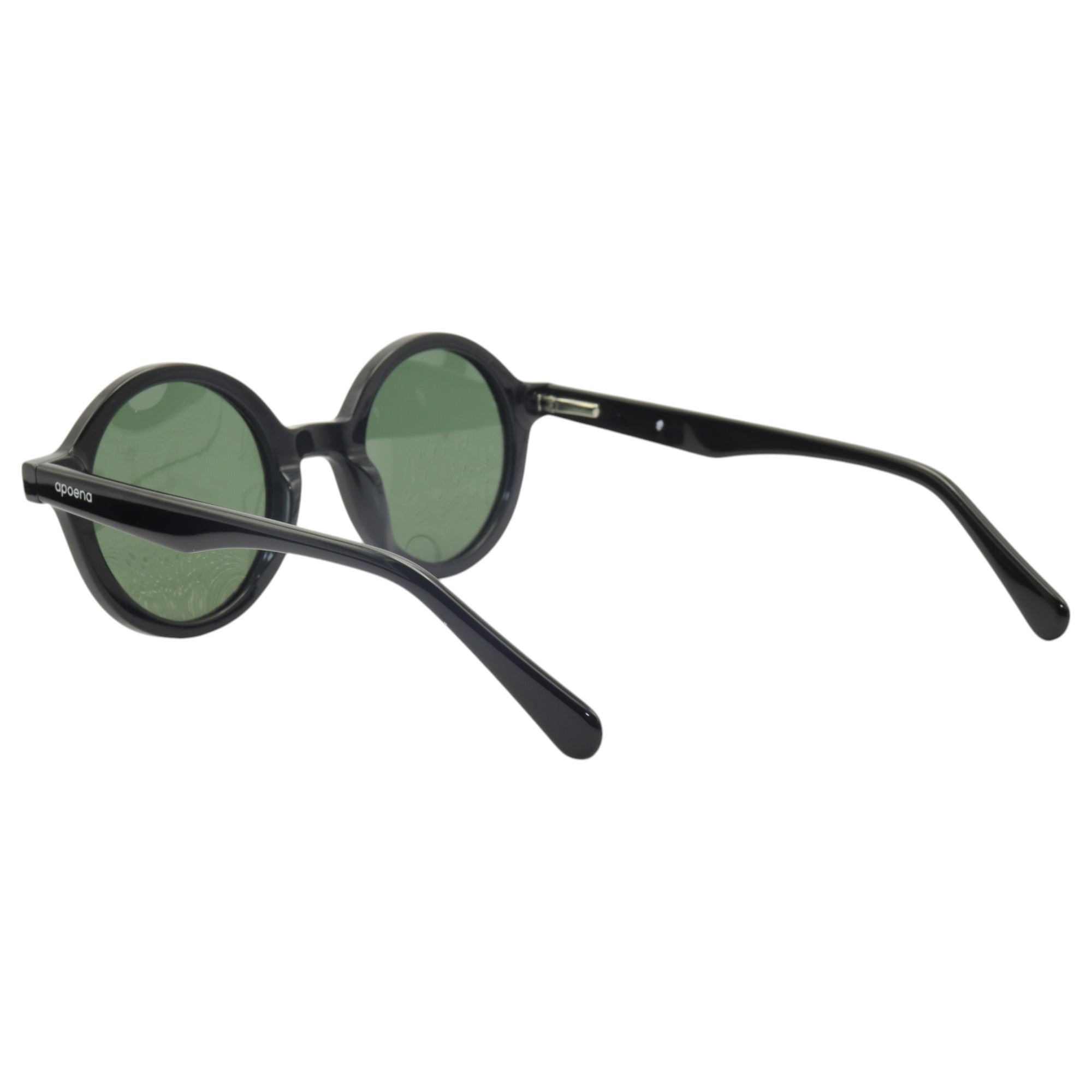 Óculos de sol acetato redondo preto/ rosa
