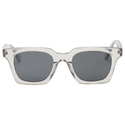 Óculos de sol acetato quadrado transparente/ preto