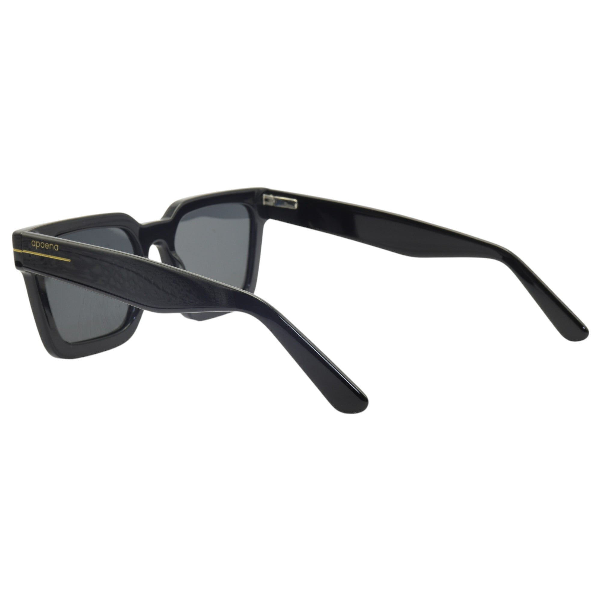 Óculos de sol acetato retangular amarela/ preto/ transparente
