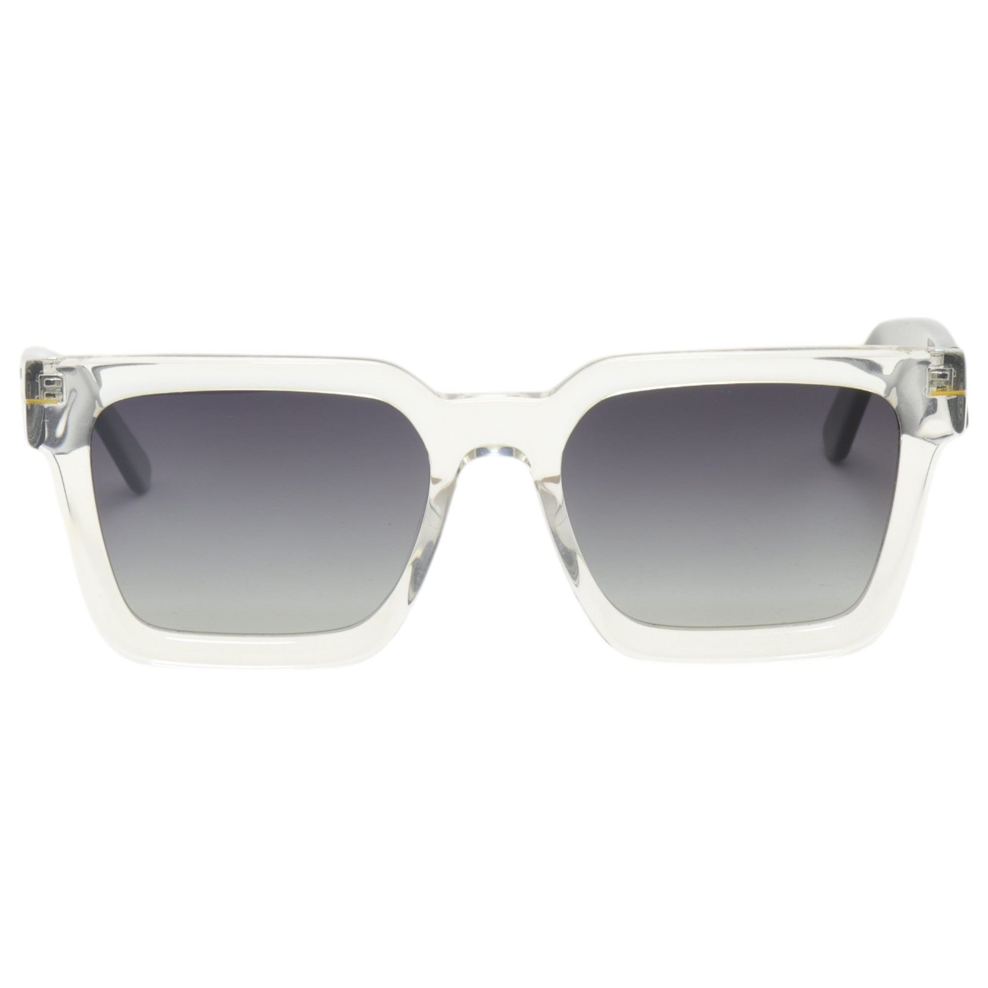 Óculos de sol acetato retangular amarela/ preto/ transparente