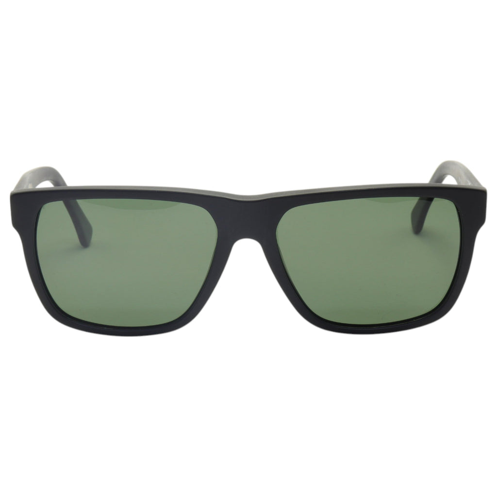 Óculos de sol acetato retangular grafite/ preto