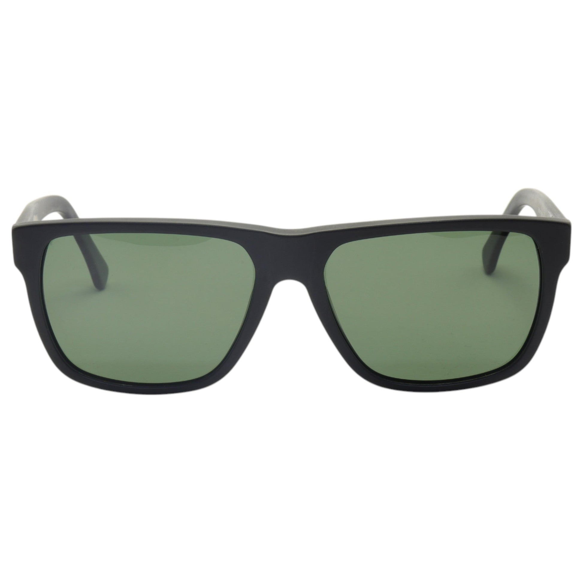 Óculos de sol acetato retangular grafite/ preto