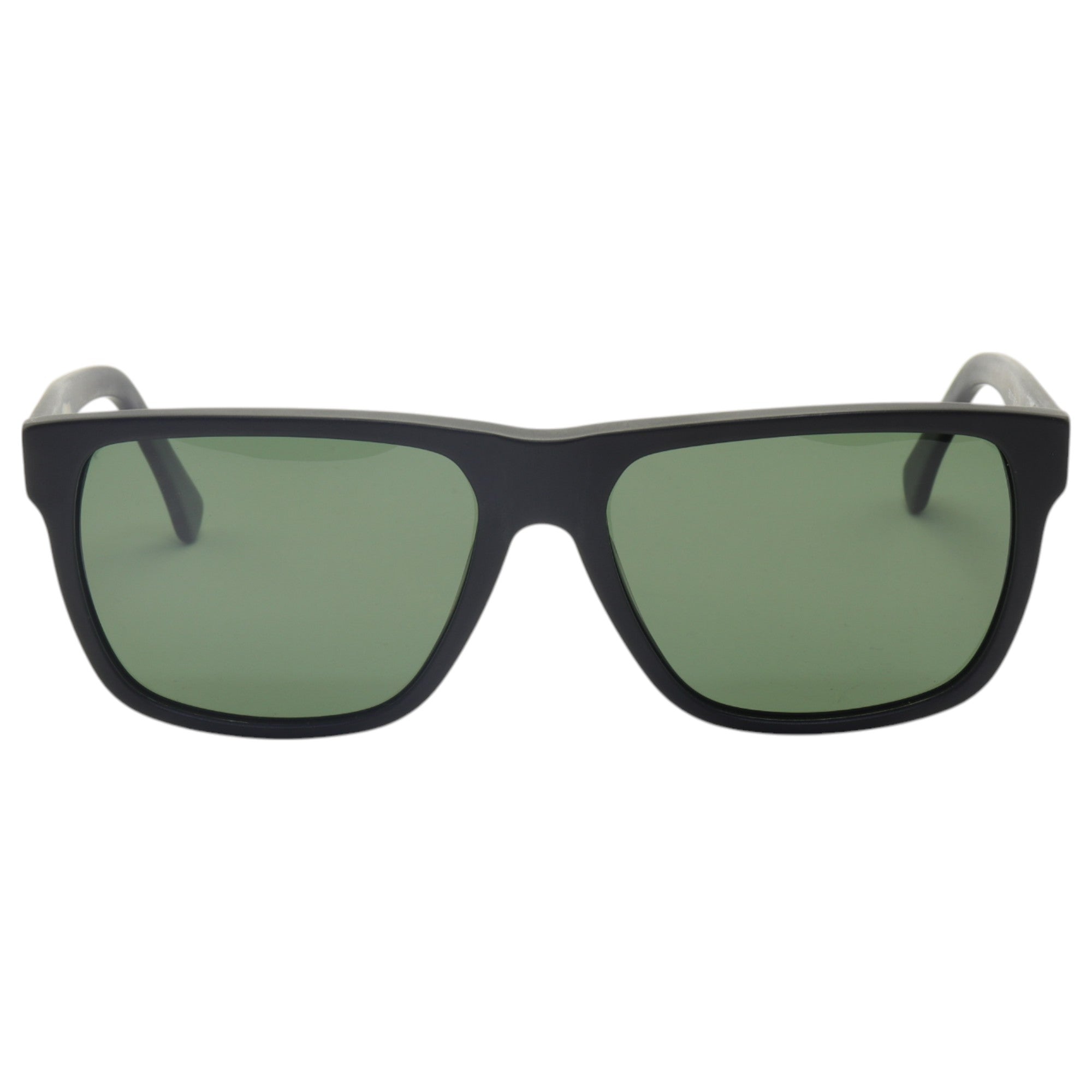 Óculos de sol acetato retangular grafite/ preto