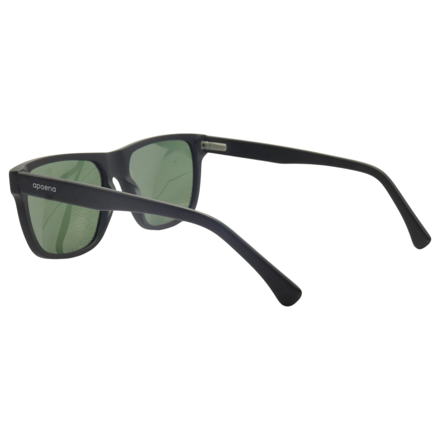 Óculos de sol acetato retangular grafite/ preto
