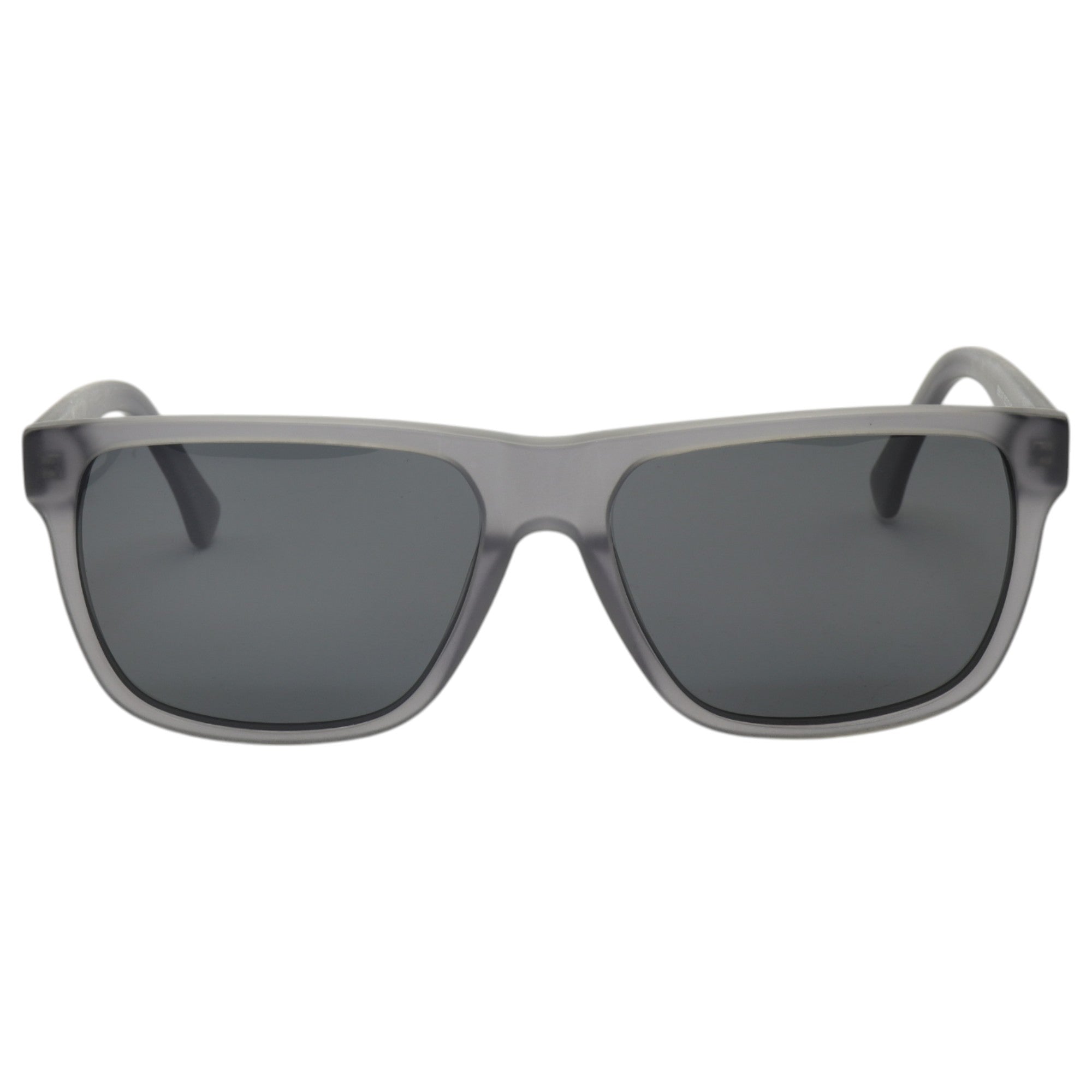 Óculos de sol acetato retangular grafite/ preto