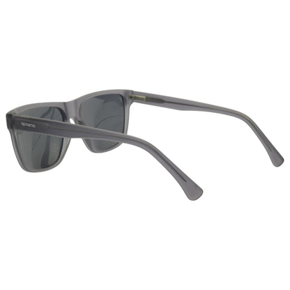 Óculos de sol acetato retangular grafite/ preto