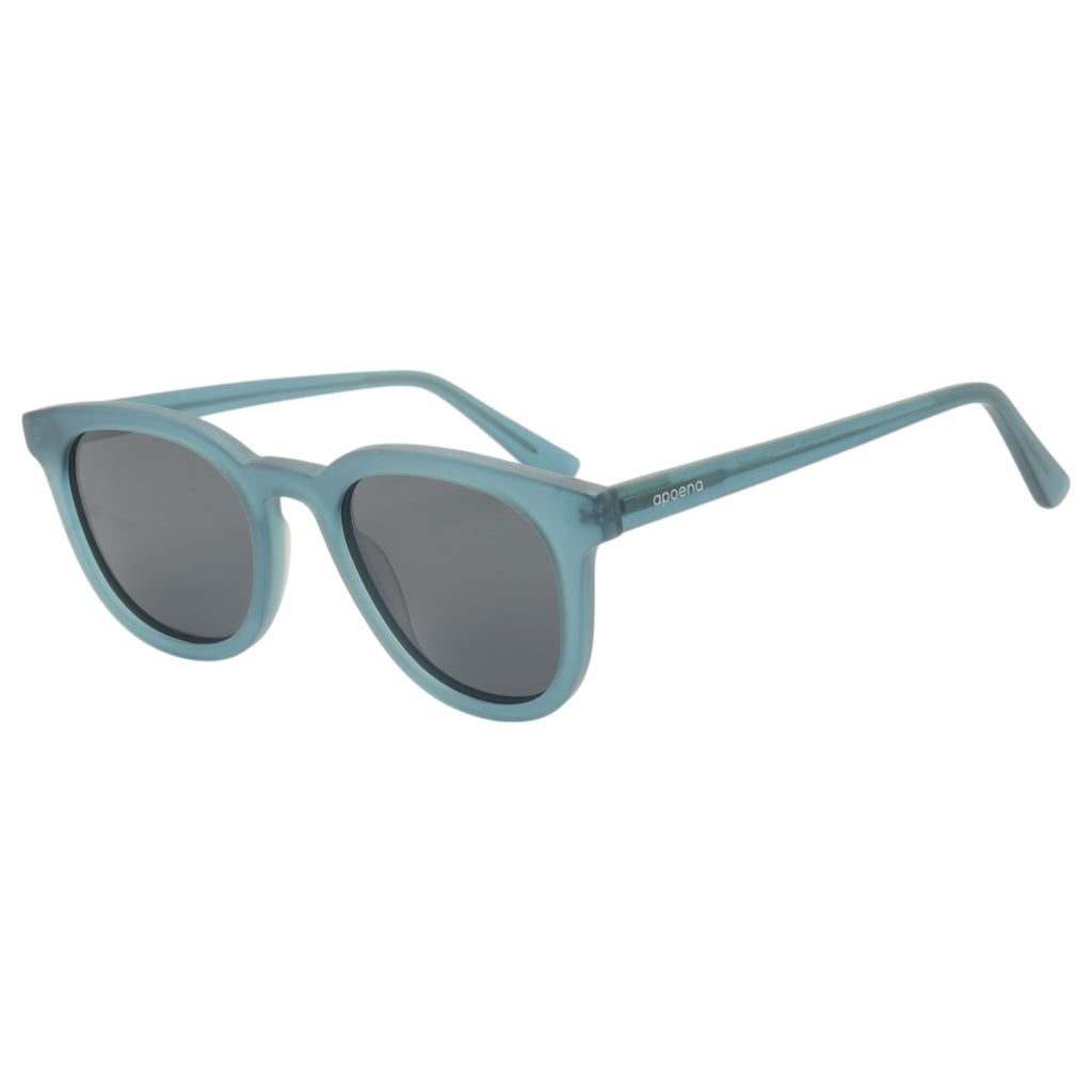 Óculos de sol acetato quadrado grafite/ azul/ preto