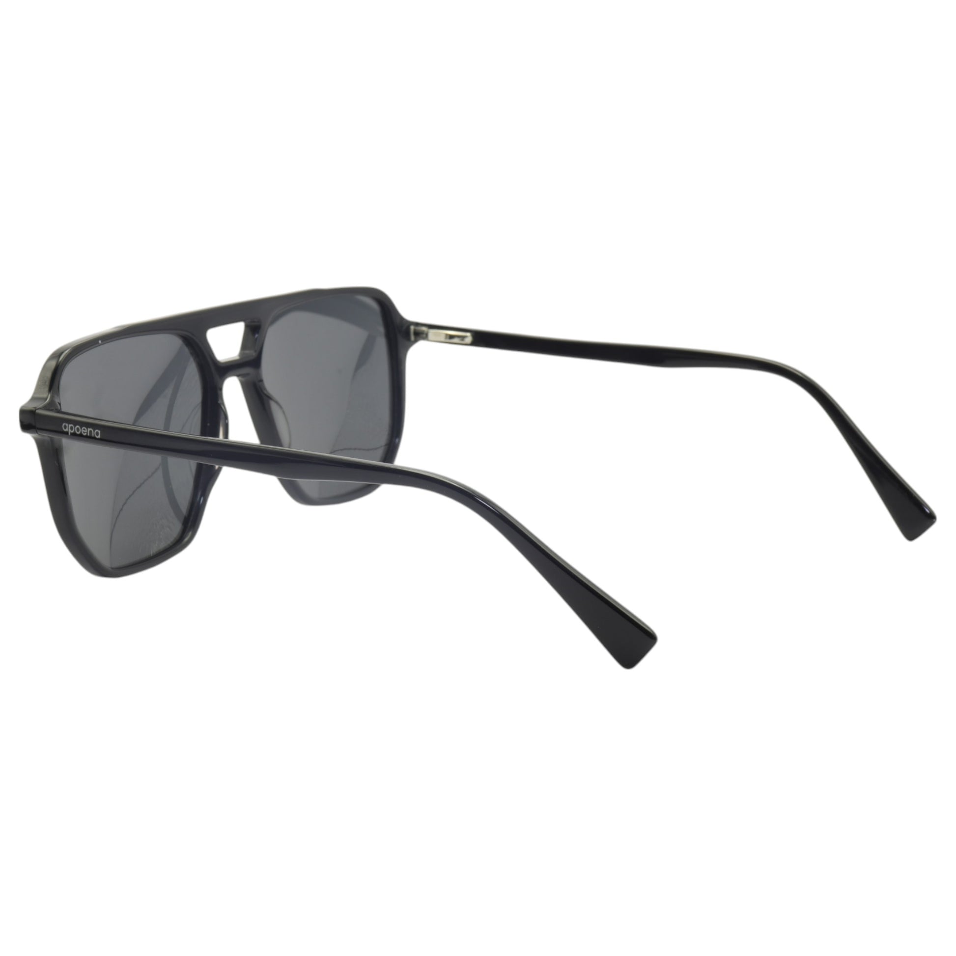 Óculos de sol acetato quadrado preto