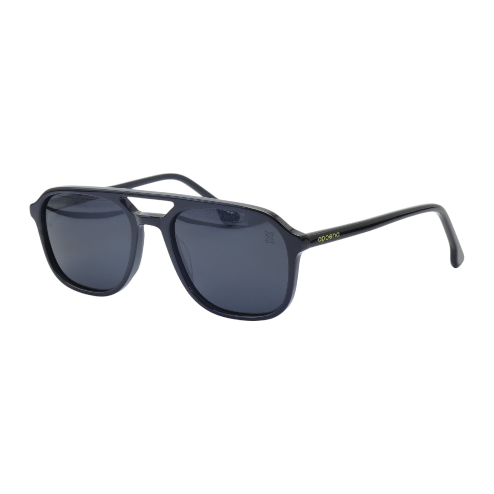 Óculos de sol acetato quadrado preto