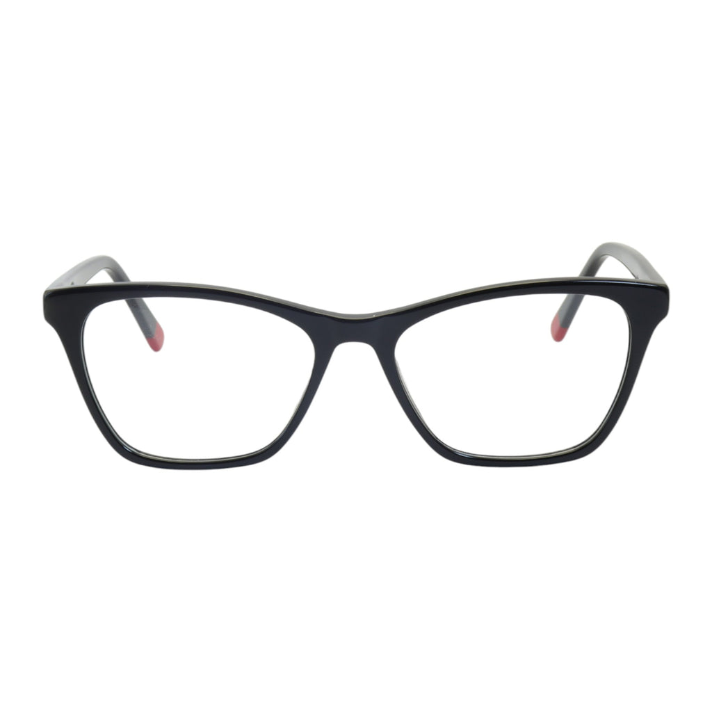 Armação para óculos de grau tr-90-nylon gatinho azul/ preto