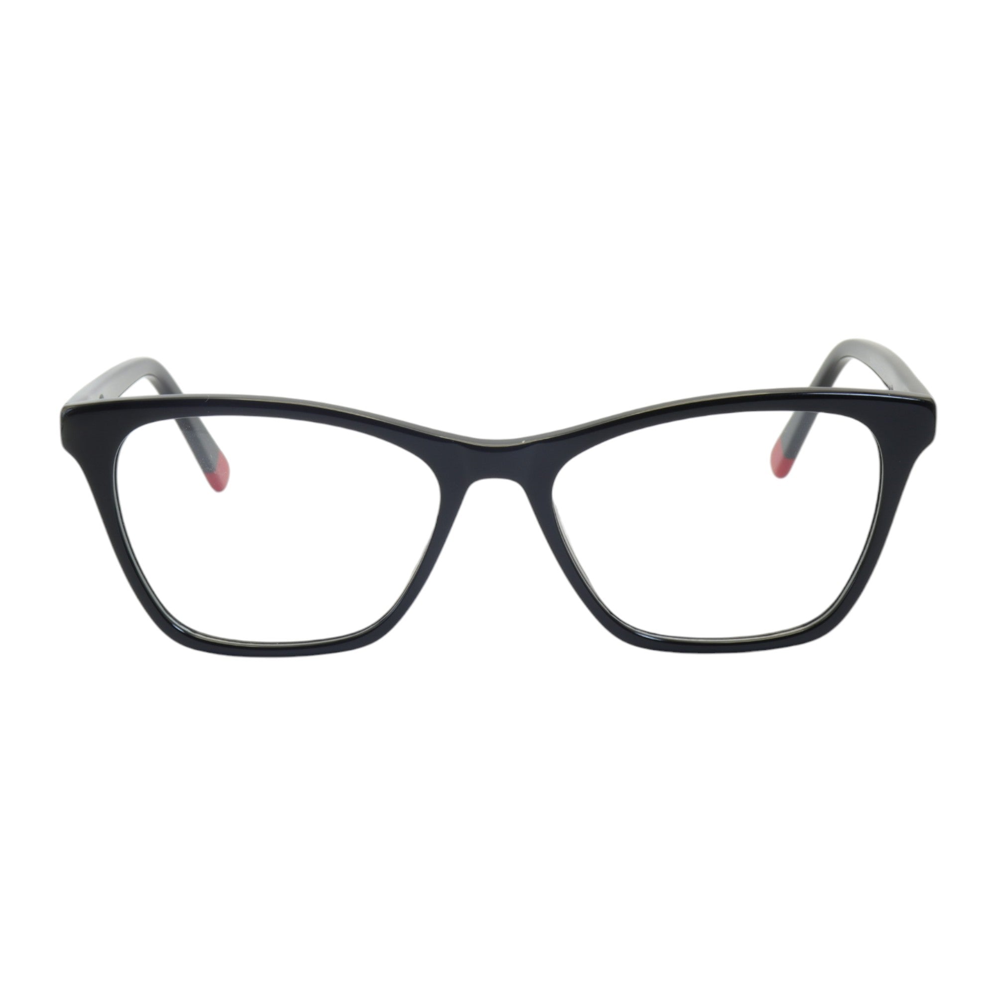 Armação para óculos de grau tr-90-nylon gatinho azul/ preto