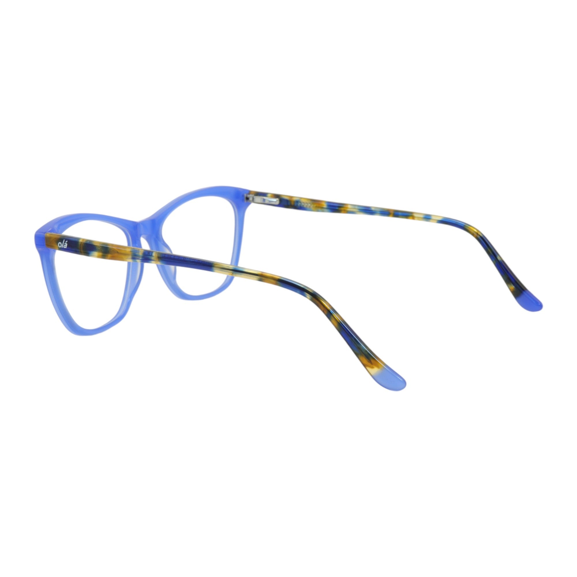 Armação para óculos de grau tr-90-nylon retangular azul
