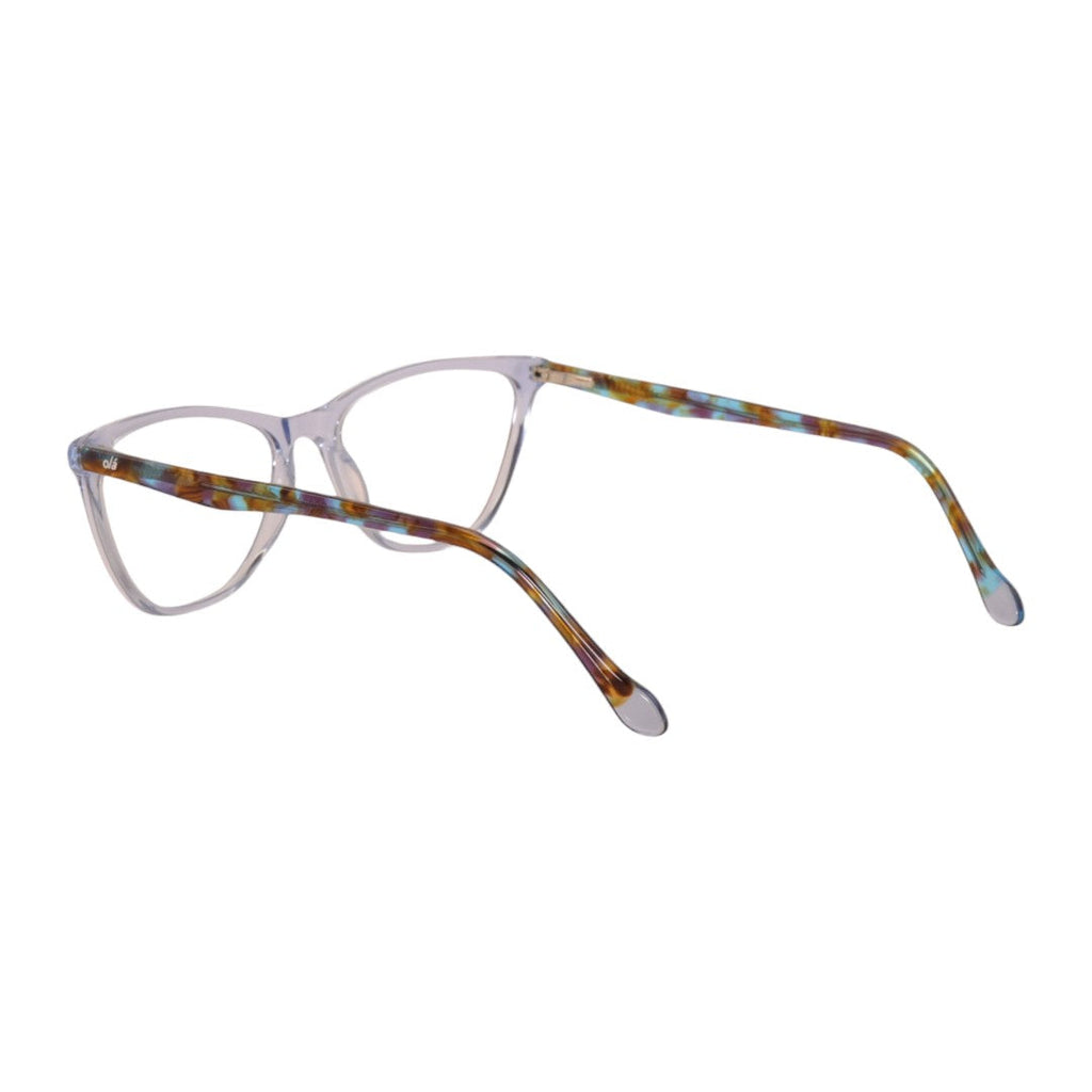 Armação para óculos de grau tr-90-nylon gatinho azul/ roxo