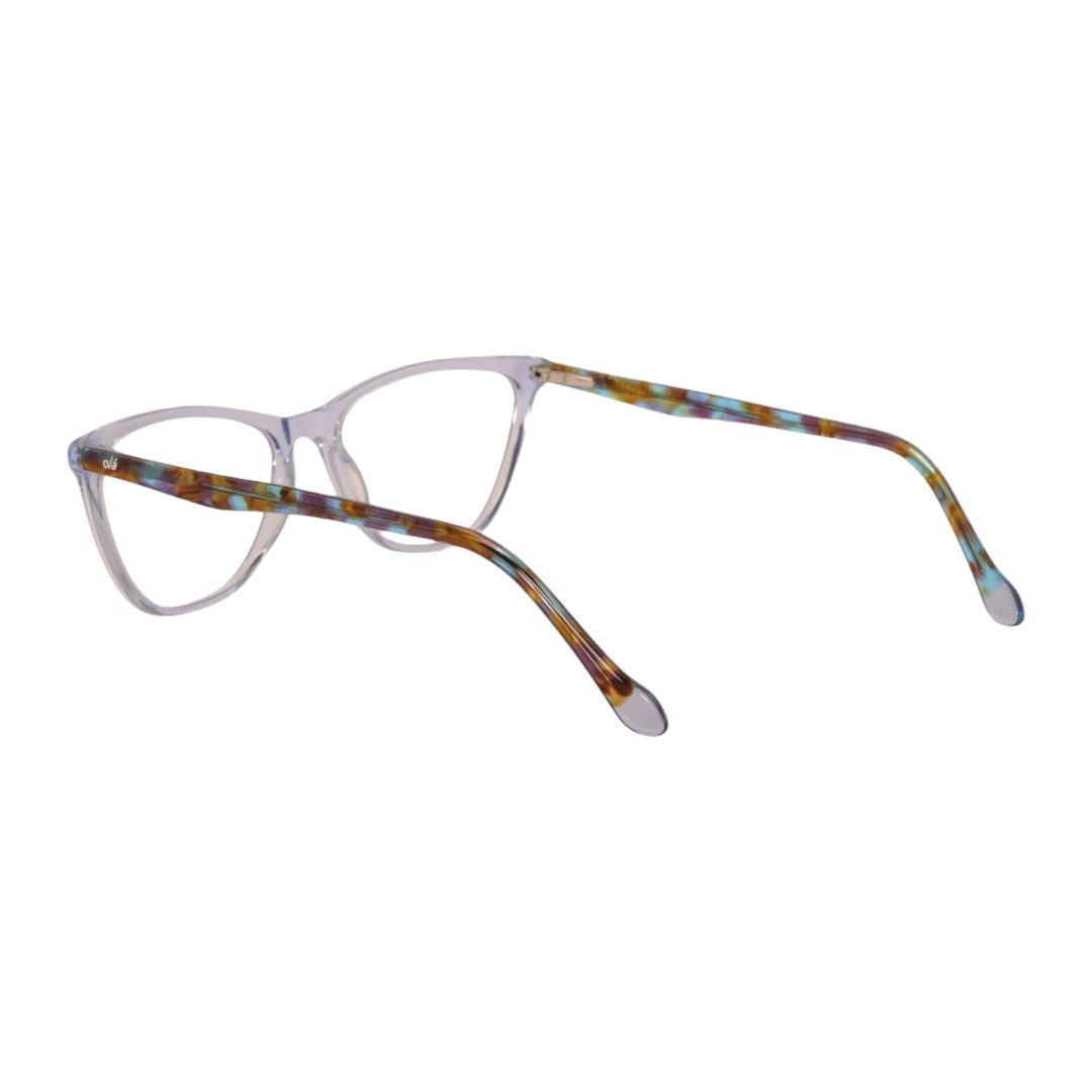 Armação para óculos de grau tr-90-nylon gatinho azul/ roxo