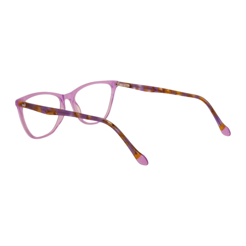 Armação para óculos de grau tr-90-nylon gatinho azul/ roxo