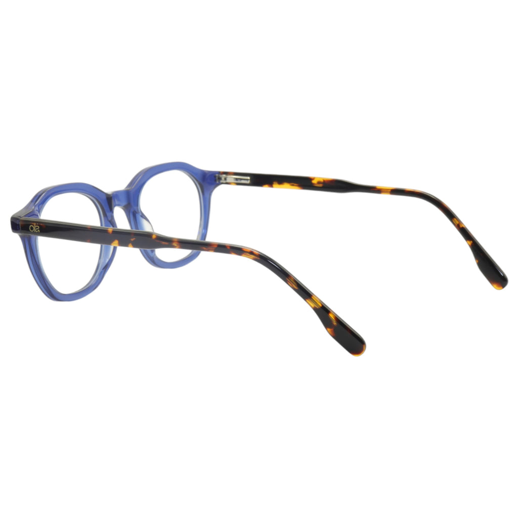 Armação para óculos de grau acetato quadrado roxo/ tartaruga