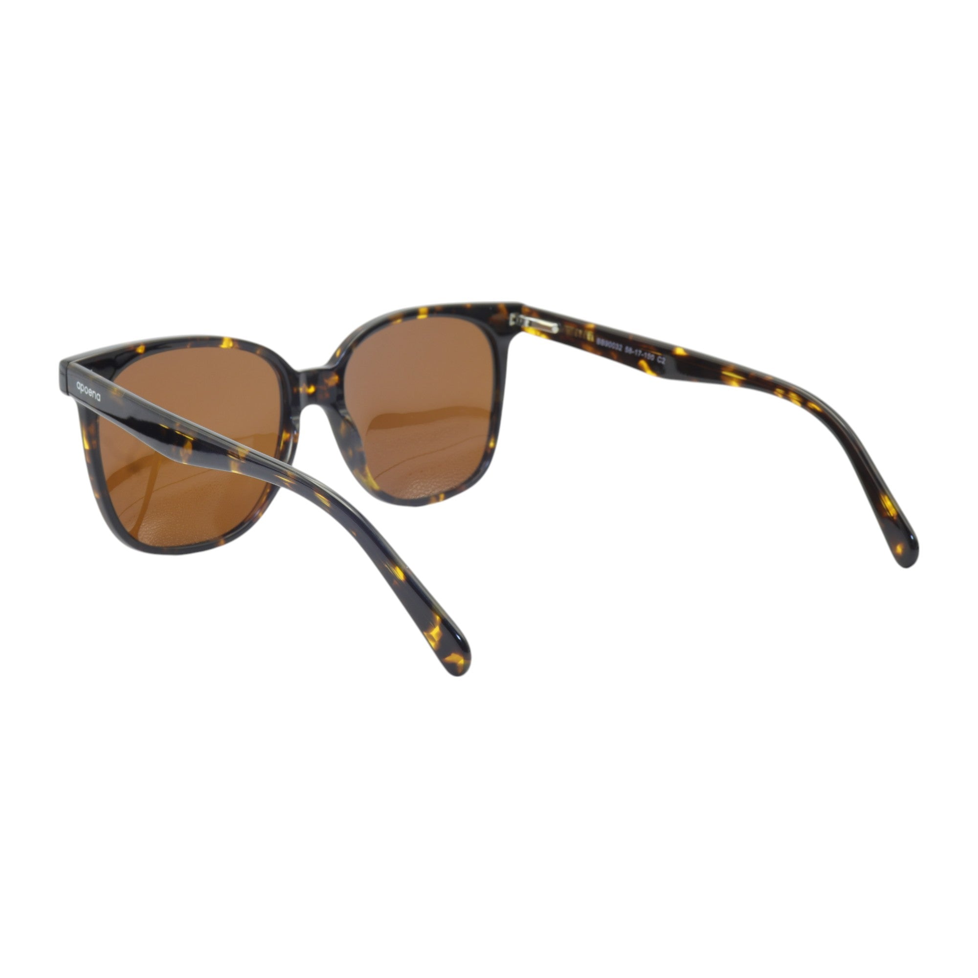 Óculos de sol acetato quadrado tartaruga/ azul
