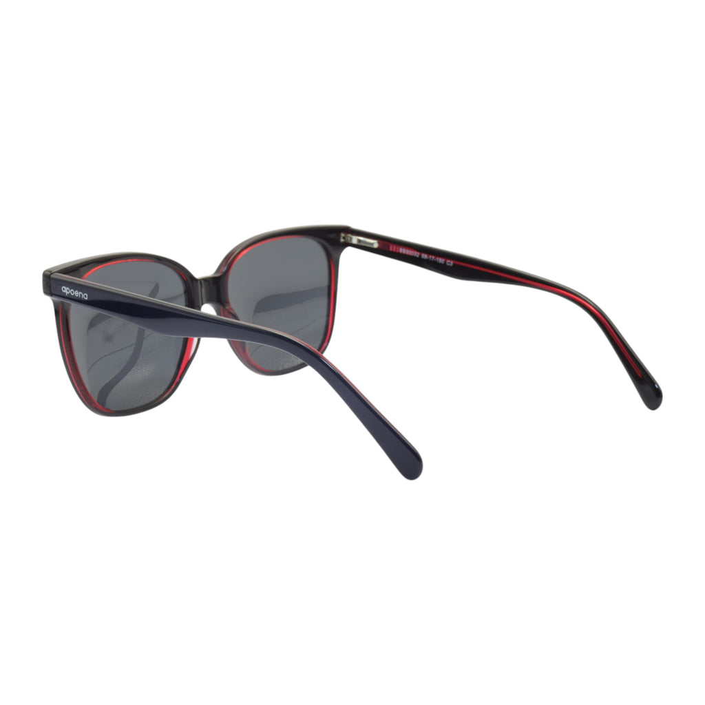 Óculos de sol acetato quadrado tartaruga/ azul