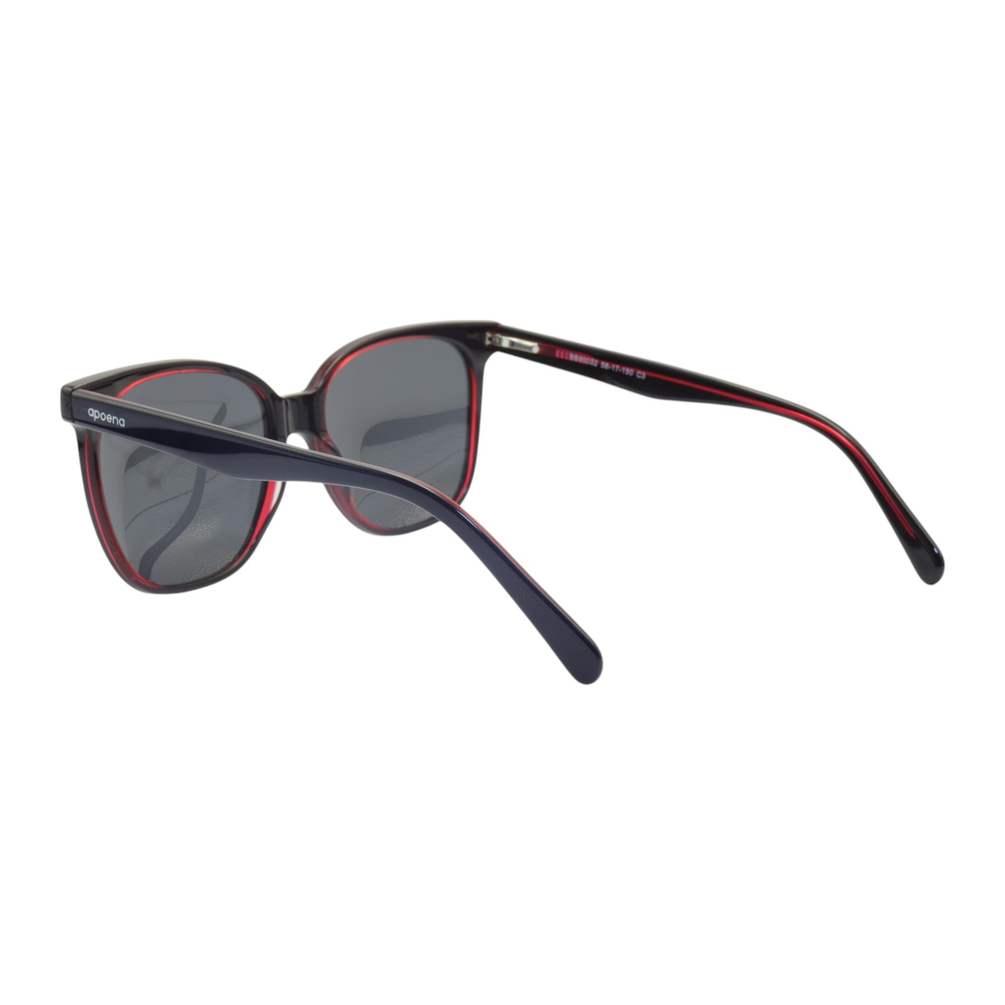 Óculos de sol acetato quadrado tartaruga/ azul